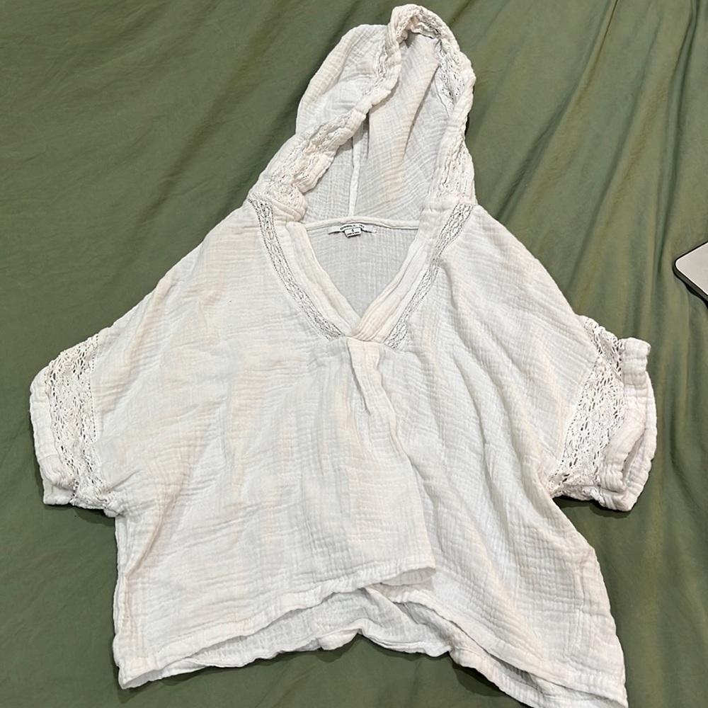 O’Neill white linen top